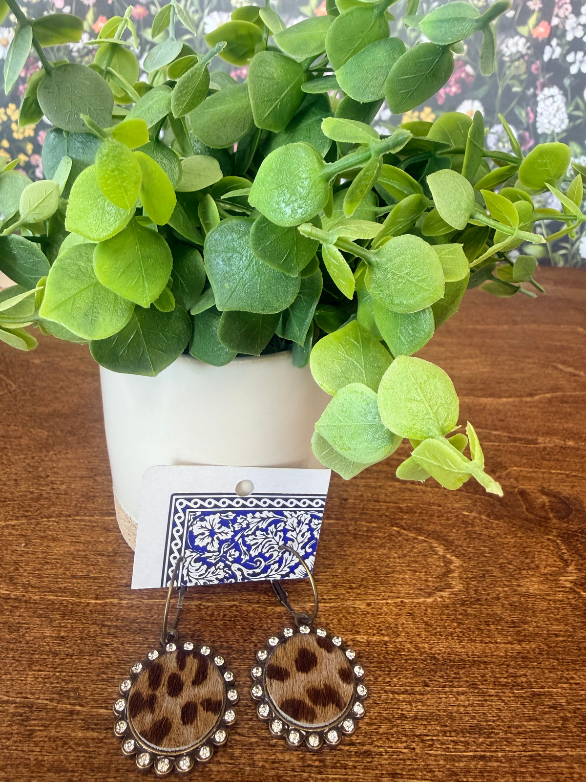 Leopard Bling Earrings