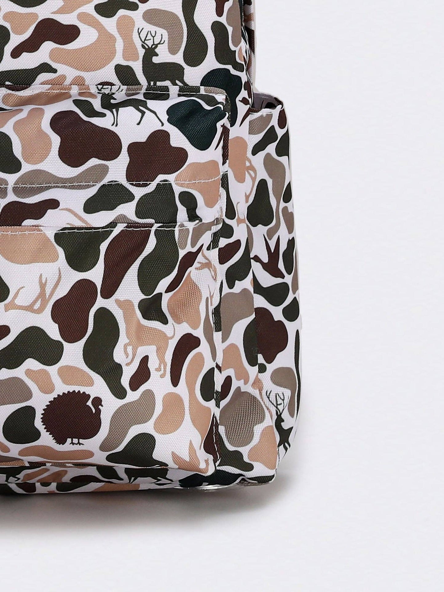 Deer Hunting Print Kids Canvas Backpack