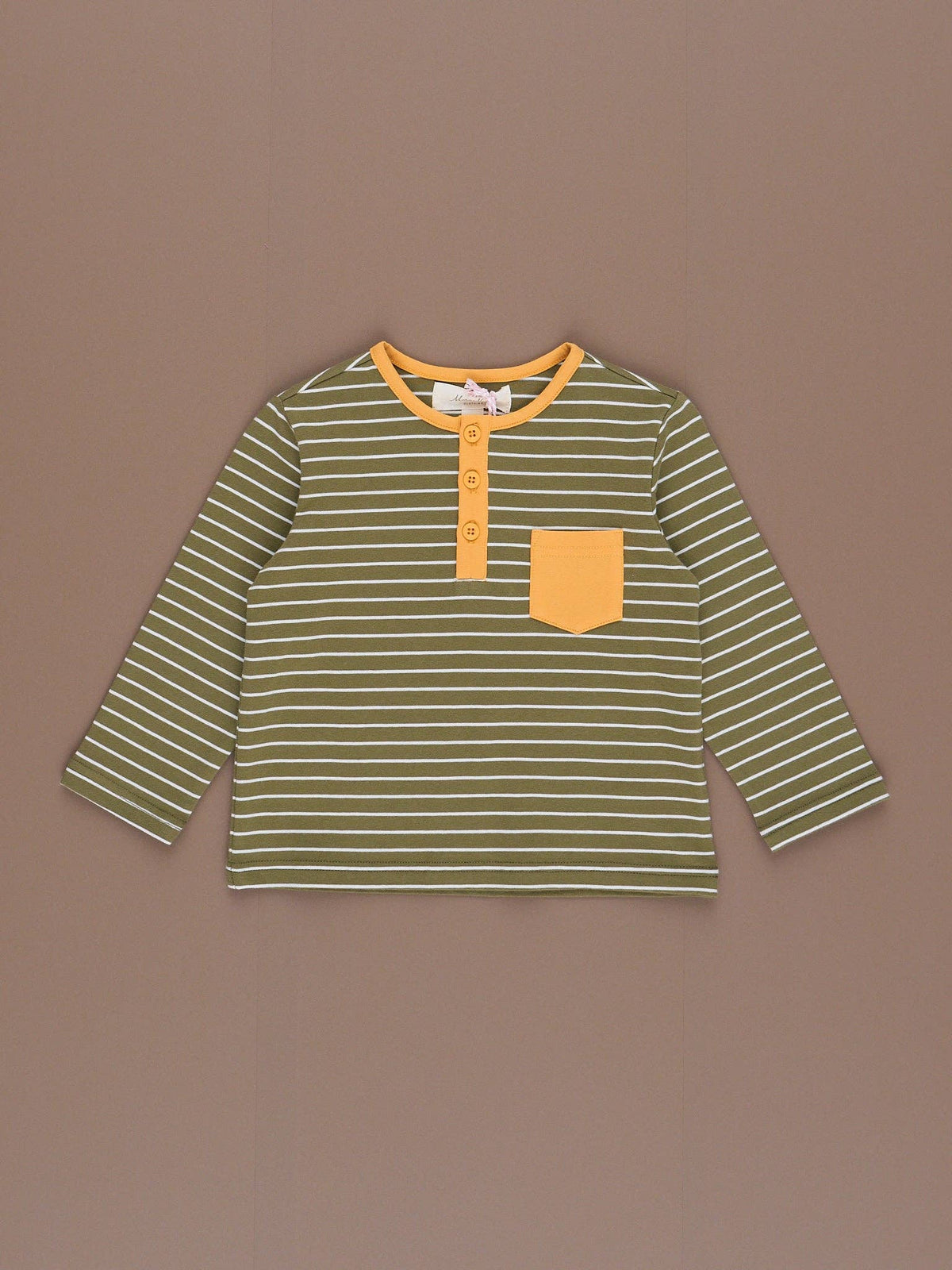 Bloomberry Fields Olive Elbow Patch Pocket Shirt
