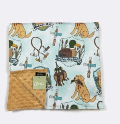 Duck Hunter Minky Blanket