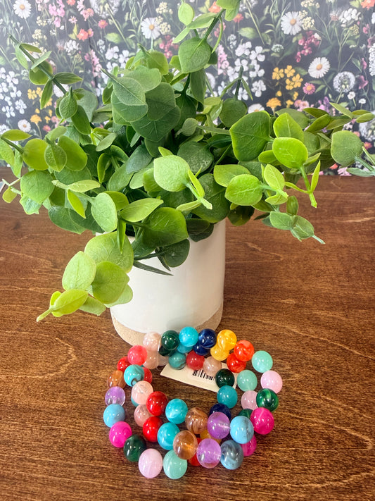 Rainbow Beaded Bracelet Set