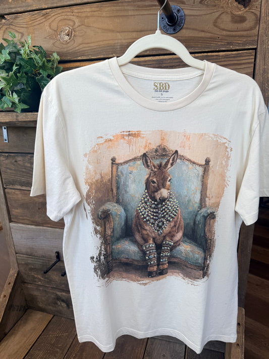 Bedazzled Burro in Turquoise Chair
