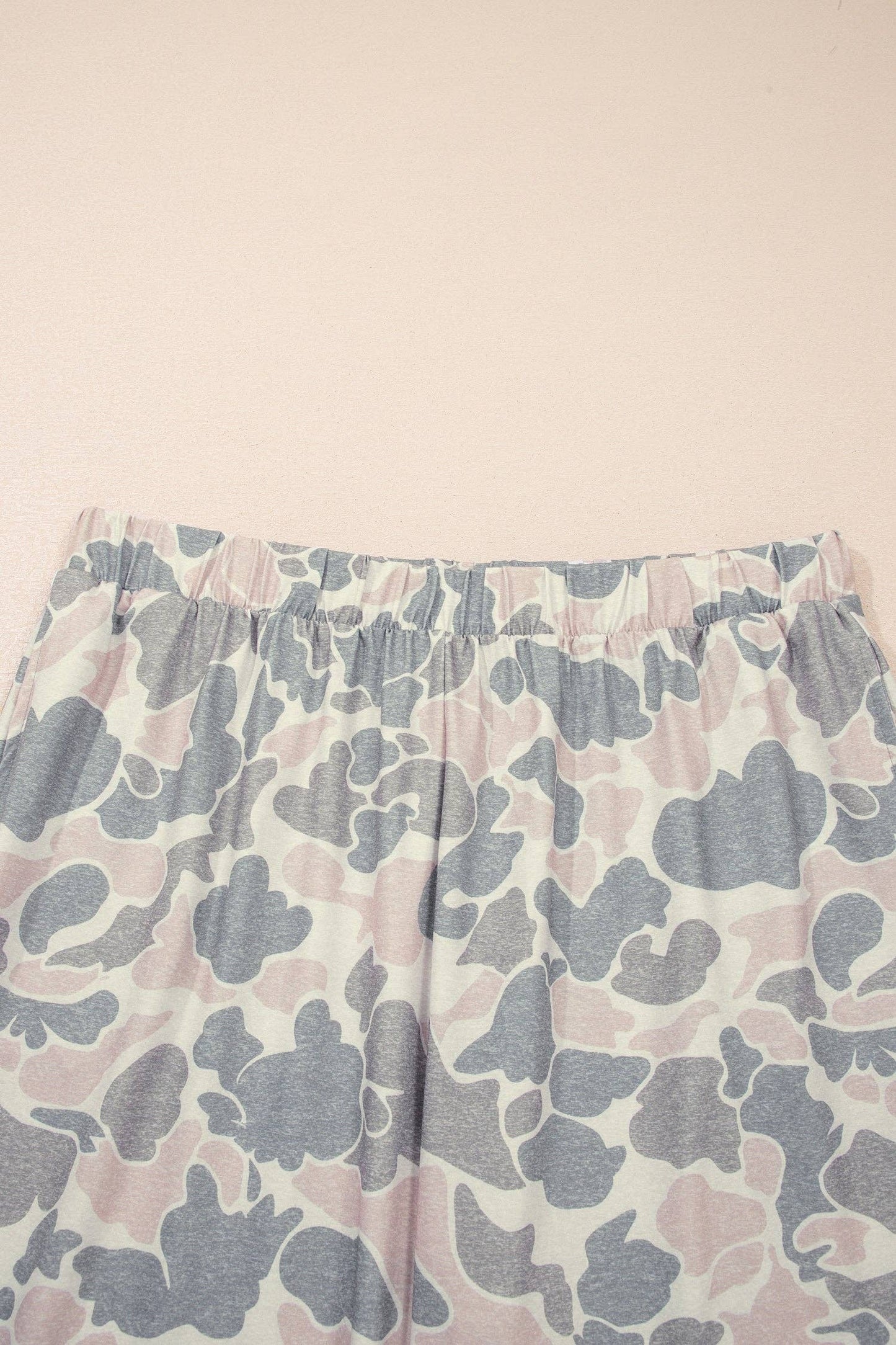 LALA LOO Plus Size Camo Top & Wide Leg Pants Set