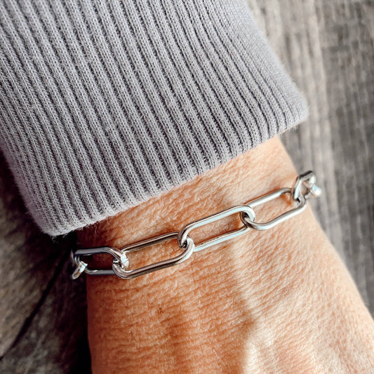 Paper Clip Chain Bracelet