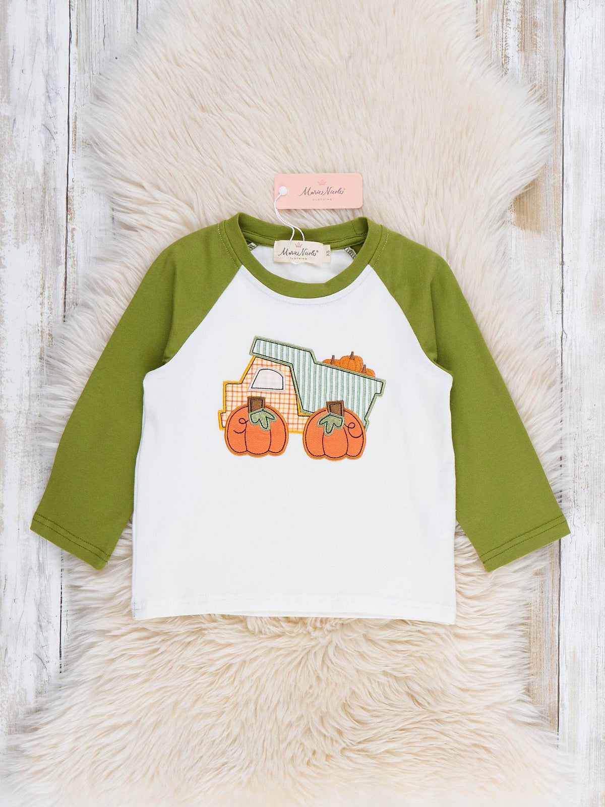 Pumpkin Hauler Crew Embroidered Top